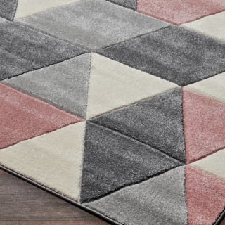 B&M Blush Geo Rug 100 X 150cm