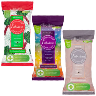 Fabulosa Anti-Bacterial Wipes 80pk - Rainbow Drops