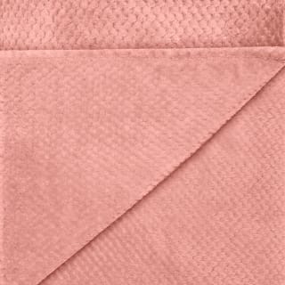 Heritage Collection Waffle Faux Fur Throw - Blush