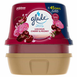 Glade® Glade Fragranced Bathroom Gel 180g - Cherry & Peony
