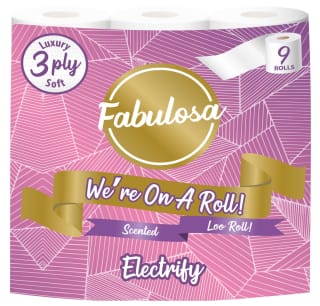 Fabulosa Scented Toilet Roll 9pk - Electrify