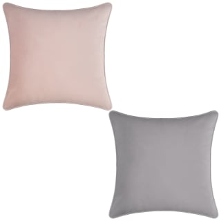 Supersoft Velvet Cushion Covers 2pk - Grey