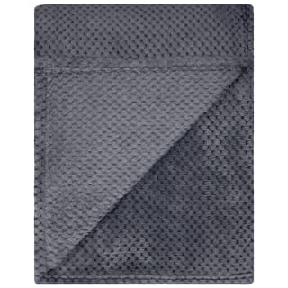 B&M Waffle Throw - Dark Slate