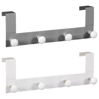 B&M Heavy Duty Overdoor Hooks - White