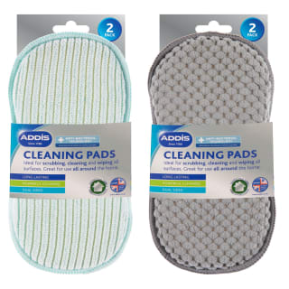 Addis Anti-Bac Cleaning Pads 2pk - Grey