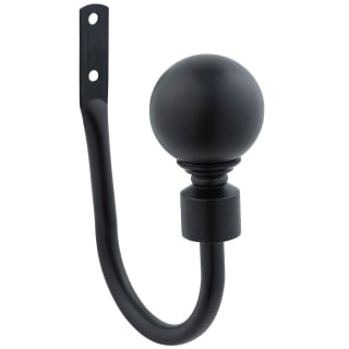 B&M Matt Black Orb Curtain Hold Backs 2pk
