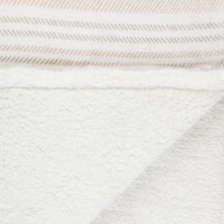 Winston Grey Stripe Sherpa Throw