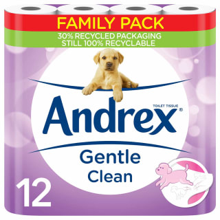  Andrex Gentle Clean Toilet Tissue 12pk