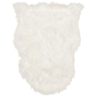 B&M Faux Sheepskin Rug 60 X 90cm - Cream