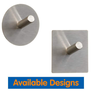 B&M Metal Adhesive Hooks 4pk - Square