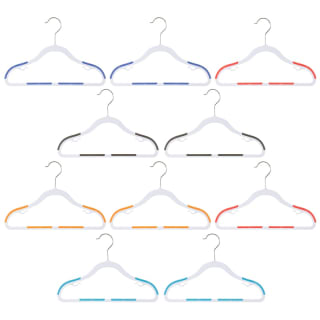 B&M Addis Children's Non-Slip Hangers 10pk - Multi Colour