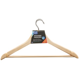  Addis Wooden Hangers 4pk