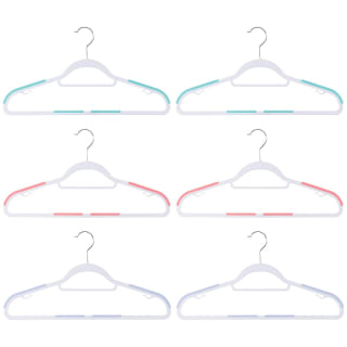 B&M Addis Non-Slip Hangers 6pk - Multi Colour