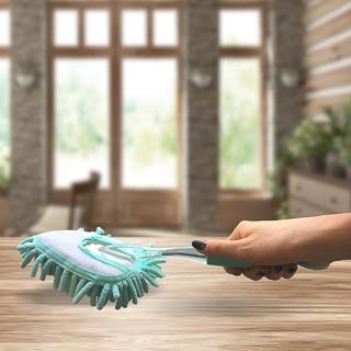  Addis Handheld Noodle Duster - Grey