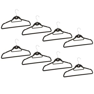 B&M Pure Velvet Hangers 8pk - Black