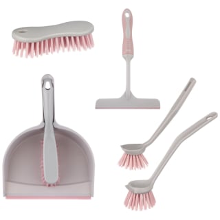 B&M Coloured Cleaning Brush Set 6pc