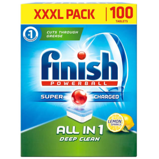  Finish Powerball All In 1 Deep Clean 100pk - Lemon