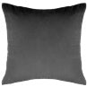  Pleated Velvet Cushion - Charcoal