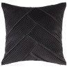  Pleated Velvet Cushion - Charcoal