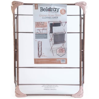  Beldray 3 Tier Clothes Airer - Rose Gold
