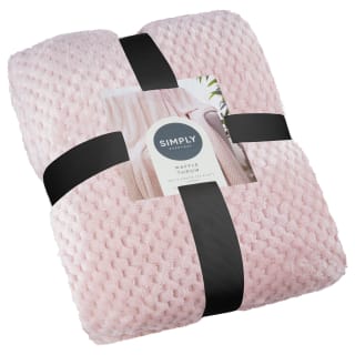  Simply Everyday Waffle Throw - Blush