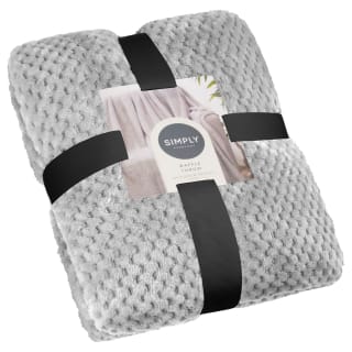  Simply Everyday Waffle Throw - Silver