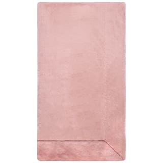  Aspen Faux Fur Throw - Blush