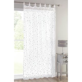  Popsicle Tab Top Voile 55 X 90" - White Stars
