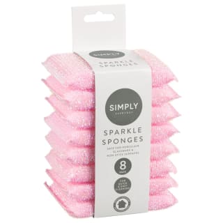  Simply Everyday Sparkle Sponges 8pk - Pink