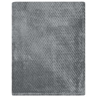  Waffle Faux Fur Throw - Grey