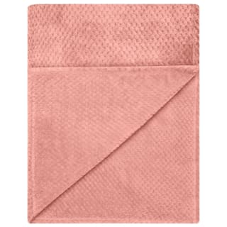  Heritage Collection Waffle Faux Fur Throw - Blush