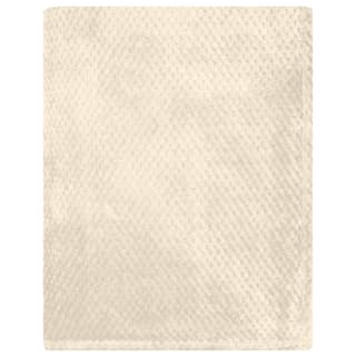 Waffle Faux Fur Throw - Cream