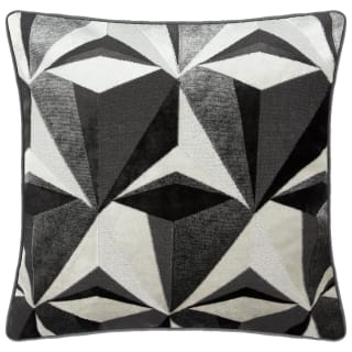  Jenson Geo Velvet Cushion - Grey