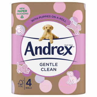 Andrex Gentle Clean Toilet Tissue 4pk