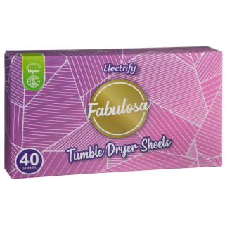  Fabulosa Tumble Dryer Sheets 40pk - Electrify