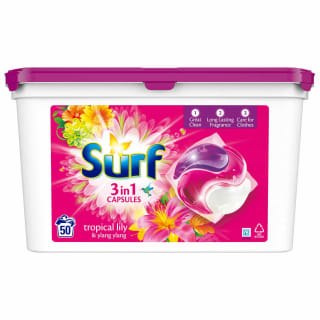  Surf 3-in-1 Capsules 50pk - Tropical Lily & Ylang Ylang