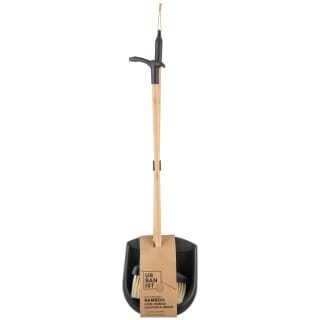 B&M Long Handle Bamboo Dustpan & Brush