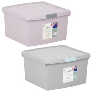 B&M Waffle Clip Box 25.5L - Grey