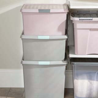 B&M Waffle Clip Box 25.5L - Blush