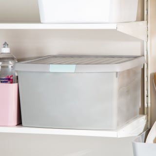 B&M Waffle Clip Box 25.5L - Grey