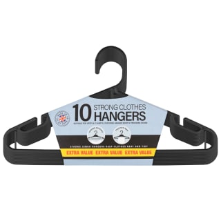 B&M Jumbo Hangers 10pk - Black