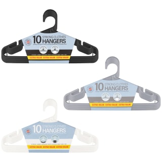 B&M Jumbo Hangers 10pk - White