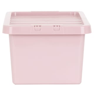 B&M Storage Box With Lid 11L - Dusty Pink