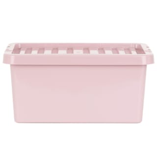 B&M Storage Box With Lid 11L - Dusty Pink