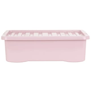 B&M Under Bed Storage Box 32L - Dusty Pink