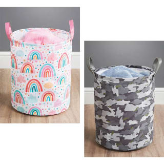 B&M Kids Crushable Hamper - Camo
