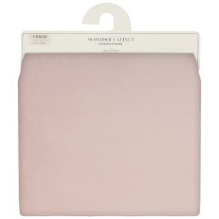  Supersoft Velvet Cushion Covers 2pk - Blush
