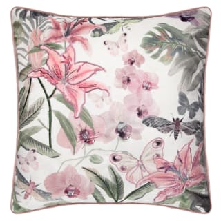  Embroidered Fleur Blush Cushion