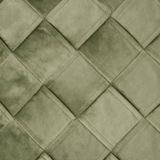B&M Basket Weave Velvet Cushion - Sage