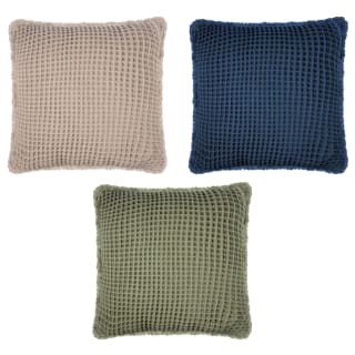 B&M Cotton Waffle Cushion - Green